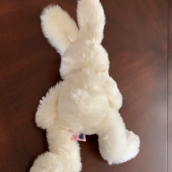 Vintage Russ Berrie Plush Stuffed Animal Easter Bunny Rabbit Bendable Ears - Picture 5 of 8
